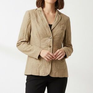 Conrad C Collection‎ Tan Blazer Women’s Size 6 Medium Small